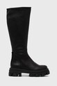 Steve Madden ghete de piele pana la 5 cm negru SM11002143.017