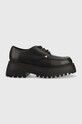 Usnjeni polškornji Chiara Ferragni Cf Preppy Platforma črna CF3031.001