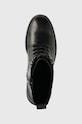 Guess botki skórzane czarny FL8BYK.LEA10.BLACK