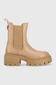 Боти челси Guess Charlotte без изолация бежов FL8CHT.ELE10.BEIGE