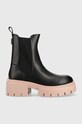 Μπότες τσέλσι Guess Charlotte 5-8 cm μαύρο FL8CHT.ELE10.BLKPI