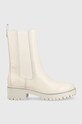 Guess sztyblety skórzane tekstylny beżowy FL8IBB.LEA10.CREAM