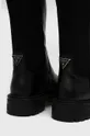 μαύρο Δερμάτινες μπότες Guess Carmen