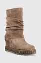 Μποτάκια Guess FL8HDM.SUE10.GREY καφέ AW22