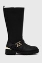Guess kozaki imitacja skóry licowej czarny FL8O2N.ELE11.BLACK