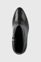 Kožené kotníkové boty Guess Reddi černá FL8RDI.LEA10.BLACK