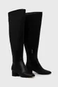 Usnjeni elegantni škornji Guess Sacha črna