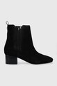 Guess botine Safia pana la 5 cm negru FL8SFA.SUE09.BLACK