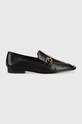 Tory Burch mokasyny skórzane Perrine płaski czarny 137799.006