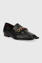 Tory Burch mokasyny skórzane Perrine 137799.006 czarny AA00
