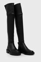 Tory Burch kozaki skórzane Utility Lug 137660.006 czarny AA00