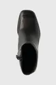 čierna Kožené členkové topánky Tory Burch Multi Logo