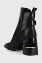 Obuwie Tory Burch botki skórzane Multi Logo 143326.006 czarny
