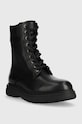 Kožne gležnjače BOSS 50481532.001 crna AW22