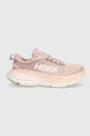 pink Hoka One One running shoes Bondi 8 Women’s
