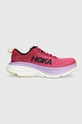 pink Hoka One One running shoes Bondi 8 Women’s