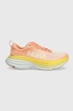 orange Hoka One One running shoes Bondi 8 Women’s