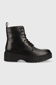 Levi's workery skórzane Bria płaski czarny D5385.0007.559