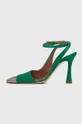 Γόβες παπούτσια Pinko Liquirizia πράσινο