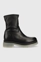Pinko cizme de piele Prezzemolo pana la 5 cm negru 1H213M.A07A.Z99