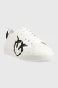 Pinko sneakersy skórzane Klum 3 biały