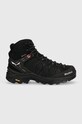 Salewa pantofi Alp Trainer 2 Mid GTX piele întoarsă negru 00.0000061383