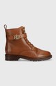 Шкіряні черевики Lauren Ralph Lauren Elridge без утеплення коричневий 802838413002.270