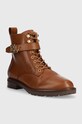 Шкіряні черевики Lauren Ralph Lauren Elridge 802838413002.270 коричневий AW22
