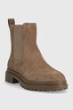 Semišové kotníkové boty Lauren Ralph Lauren 802882380001.020 hnědá AW22