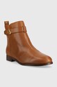 Nízké kozačky Lauren Ralph Lauren Burnished Calf 802882390001.270 hnědá AW22