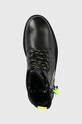 Pepe Jeans cizme de piele Trucker Laces W negru PLS50451.999