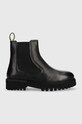 Pepe Jeans ghete chelsea de piele pana la 5 cm negru PLS50452.999