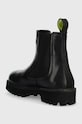 Încălțăminte Pepe Jeans ghete chelsea de piele PLS50452.999 negru