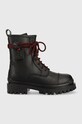 Karl Lagerfeld bocanci de piele X Cara Biker Ii neizolat negru KL94660.E00