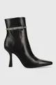 μαύρο Δερμάτινες μπότες Karl Lagerfeld Verona Γυναικεία