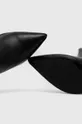 črna Usnjeni elegantni škornji Karl Lagerfeld