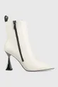 λευκό Δερμάτινες μπότες Karl Lagerfeld Debut Γυναικεία