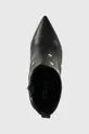 μαύρο Δερμάτινες μπότες Karl Lagerfeld
