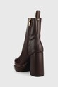 Obuv Kožené členkové topánky Karl Lagerfeld STRADA KL30144.044 hnedá
