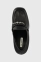 Karl Lagerfeld czółenka skórzane STRADA czarny KL30134.000