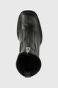 černá Kožené kotníkové boty Karl Lagerfeld Voyage