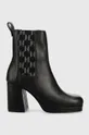 μαύρο Δερμάτινες μπότες τσέλσι Karl Lagerfeld LAVINIA III Γυναικεία