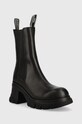 Kožené kotníkové boty Karl Lagerfeld Bridger KL42260.000 černá AW22
