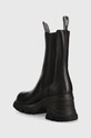 Παπούτσια Δερμάτινες μπότες τσέλσι Karl Lagerfeld Bridger KL42260.000 μαύρο