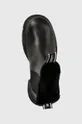 μαύρο Δερμάτινες μπότες τσέλσι Karl Lagerfeld Bridger