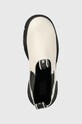 Kožené kotníkové boty Karl Lagerfeld Bridger bílá KL42260.011