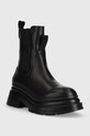 Karl Lagerfeld ghete chelsea de piele Danton KL45065.000 negru AW22