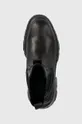 μαύρο Δερμάτινες μπότες τσέλσι Karl Lagerfeld DantonDANTON