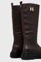 Usnjeni elegantni škornji Karl Lagerfeld Danton  Zunanjost: Naravno usnje Notranjost: Sintetični material, Tekstilni material Podplat: Sintetični material