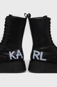 Kožené členkové topánky Karl Lagerfeld ZEPHYR čierna KL42475.000